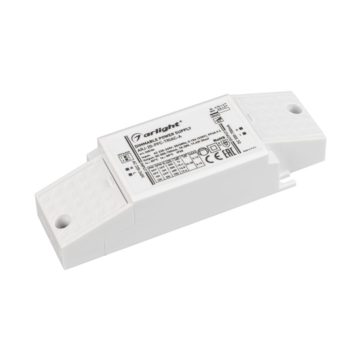 Драйвер Arlight ARJ-20-PFC-Triac-A 15-28V 19,6W IP20 0,5-0,7A 028186