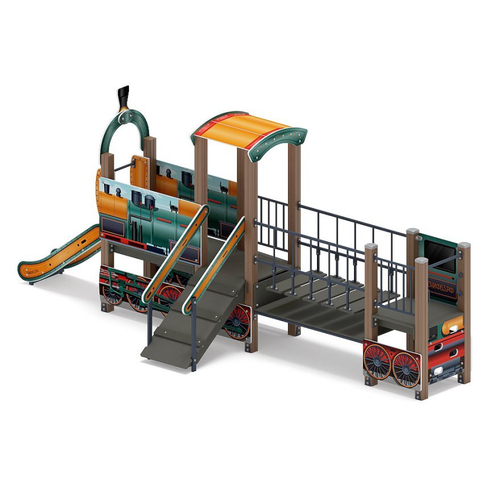 Детский игровой комплекс Паровозик ДИК 1.03.5.01-18 H=750