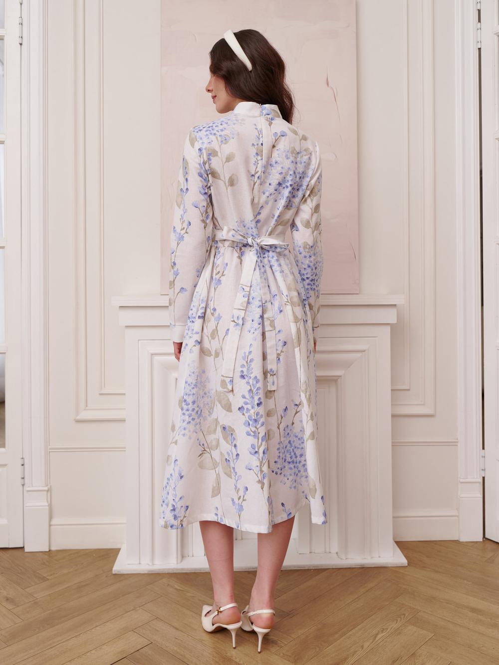 Платье с вшитой манишкой