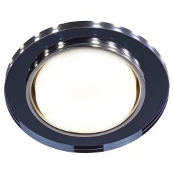 Светильник встраиваемый cо светодиодной подсветкой ЭРА DK LD51 BK под лампу GX53 черный