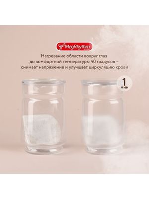 MegRhythm Паровая маска для глаз Лаванда/Шалфей 12шт