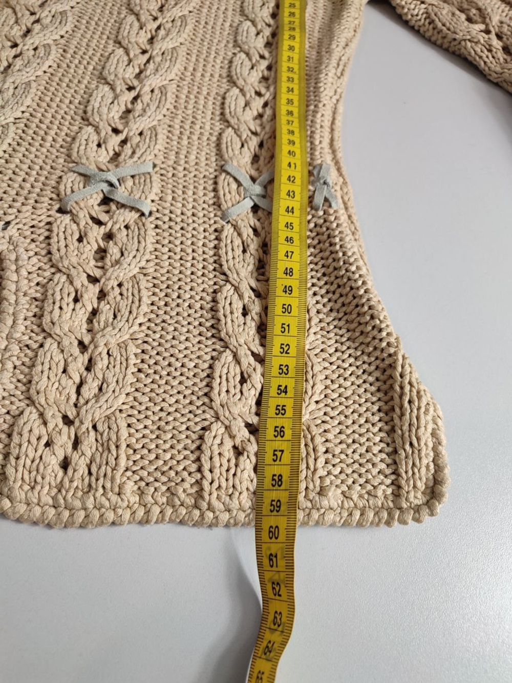 Джемпер красивой вязки, визуально 44/46 размер