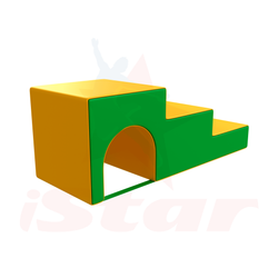 Мягкий модуль гимнастический - "АРКА-Лестница 3 ступени"