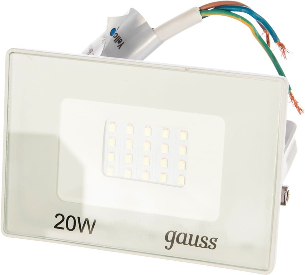 Прожектор Gauss LED Elementary 20W 1320 lm IP65 6500K белый  613120320