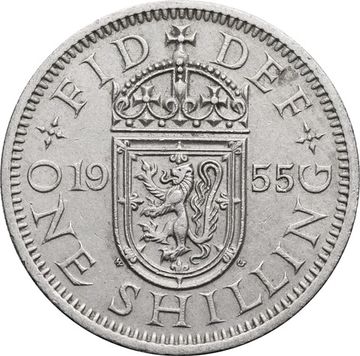 1 шиллинг 1955 Великобритания (Шотландский герб)