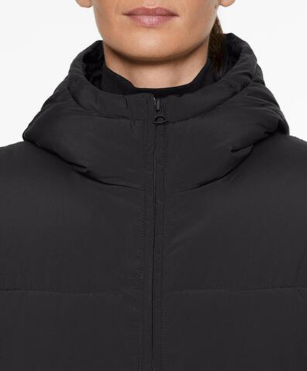 Oysho Водоотталкивающая утепленная куртка Primaloft®, черный