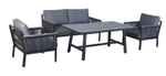 "Сан Ремо" комплект садовый для лаунж-зоны серый