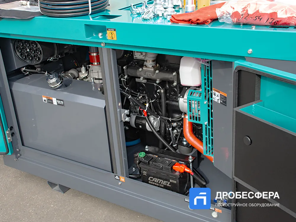 Выездной пескоструй для установки в авто | комплект "Газелист"