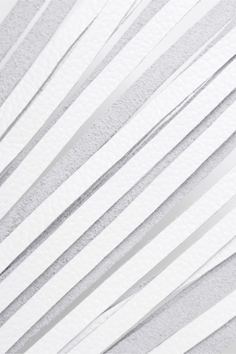 Белая кожаная плеть - 50 см. (Цвет: белый)