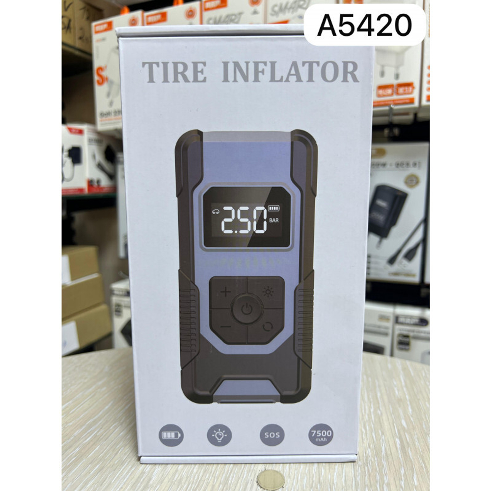 Портативный насос QB01 120W/150PSI/7500mAh