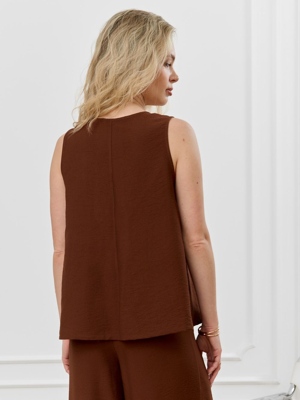 Блузка-топ женская Ясмина-2 Виотекс КОРИЧНЕВЫЙ