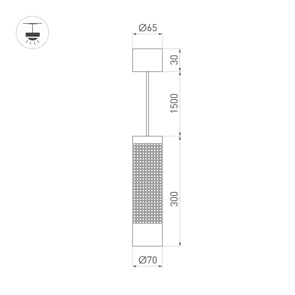 Светильник SP-SPICY-HANG-R70-13W Day4000 (GD, 50 deg, 230V) (Arlight, IP20 Металл, 3 года) 033666