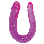 Фаллоимитатор двухсторонний вагинально-анальный Sex Talent (Цвет: фиолетовый)