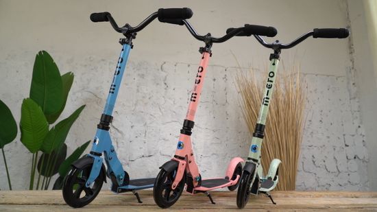 Самокат Micro Speed Deluxe Серый шелк