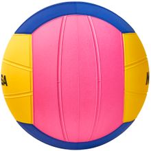Мяч для водного поло MIKASA WP555D р.5, муж, резина, вес 400-450гр. дл. окр 68-71см, жел-син-роз
