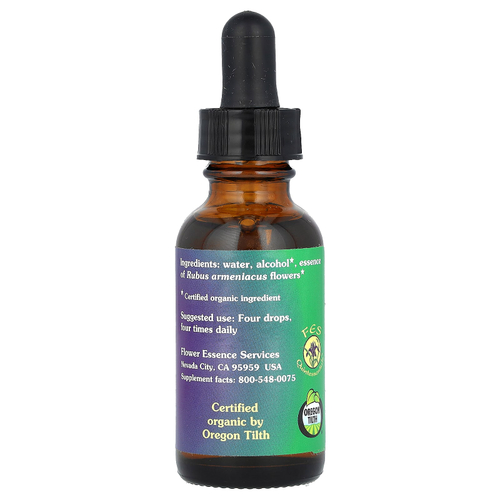 Flower Essence Services, ежевика, цветочная эссенция, 30 мл (1 жидк. унция)