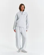 Толстовка Bruler d'Amour Half-zip Logo de base 03 меланж