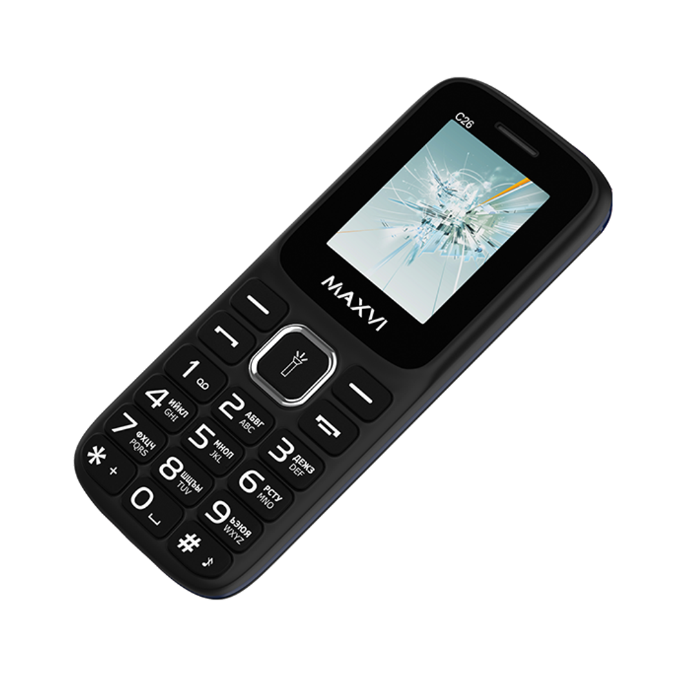Сотовый телефон Maxvi C26 Black/Blue