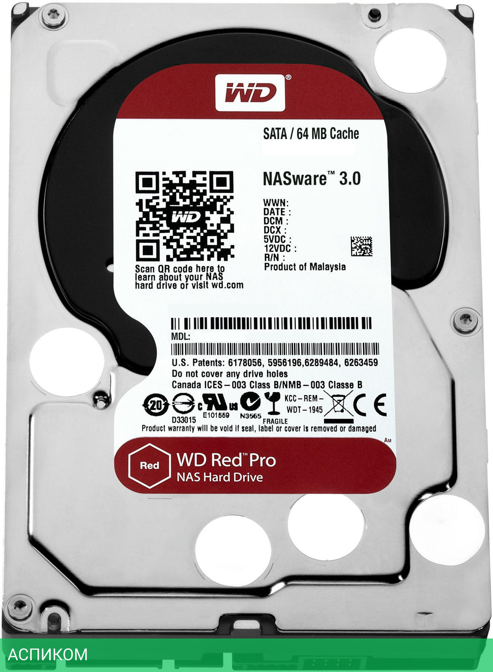 Жесткий диск WD Original 4TB WD4003FFBX
