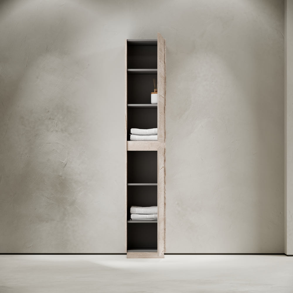 Шкаф-пенал напольный Sancos Libra Floor, дуб галифакс натуральный 350х300х1870 мм