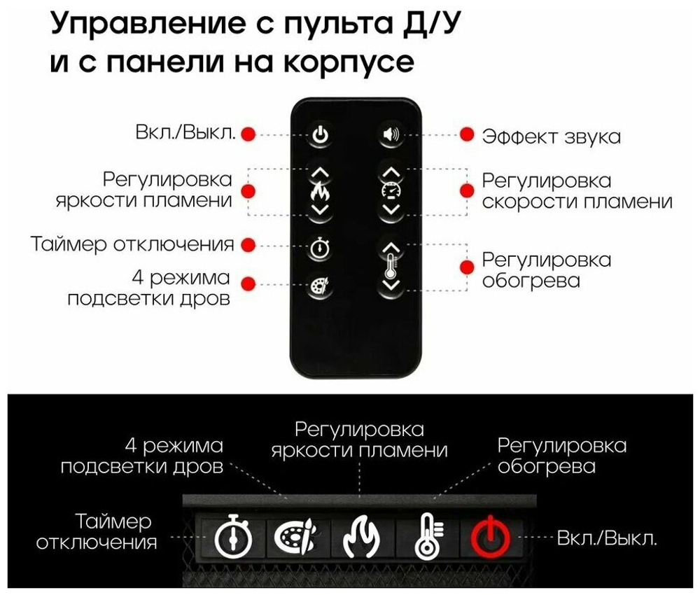 Электроочаг Joker 52 Real Flame