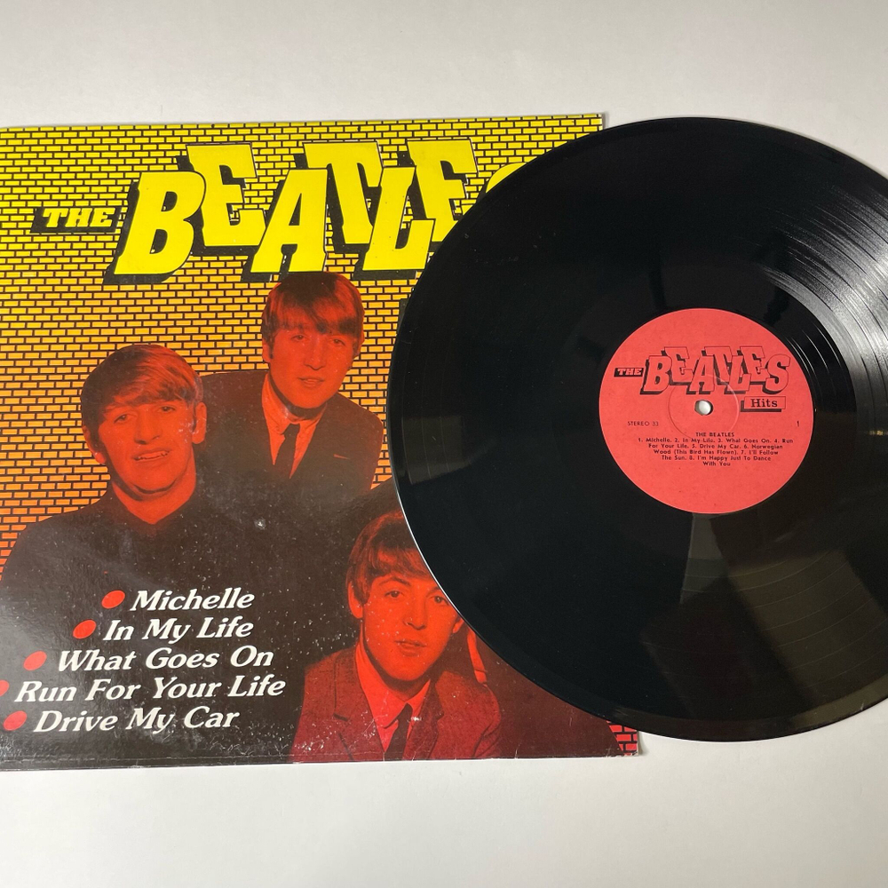 Винтажная виниловая пластинка LP The Beatles Битлз Hits Хиты (СССР 1991)
