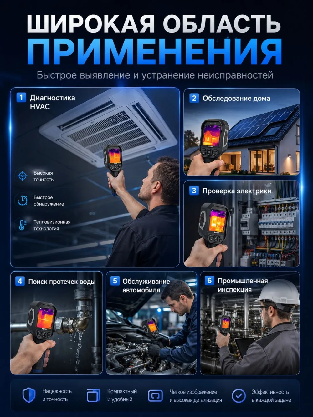 Тепловизор ThermDeer, инфракрасная камера 120*90, 8 ГБ, фото и видео