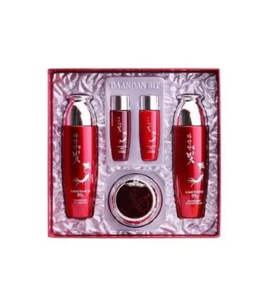 Jigott Daandan Bit Premium Red Ginseng 3 set Galactomyces антивозрастной набор на основе красного женьшеня и глактомисис 99%