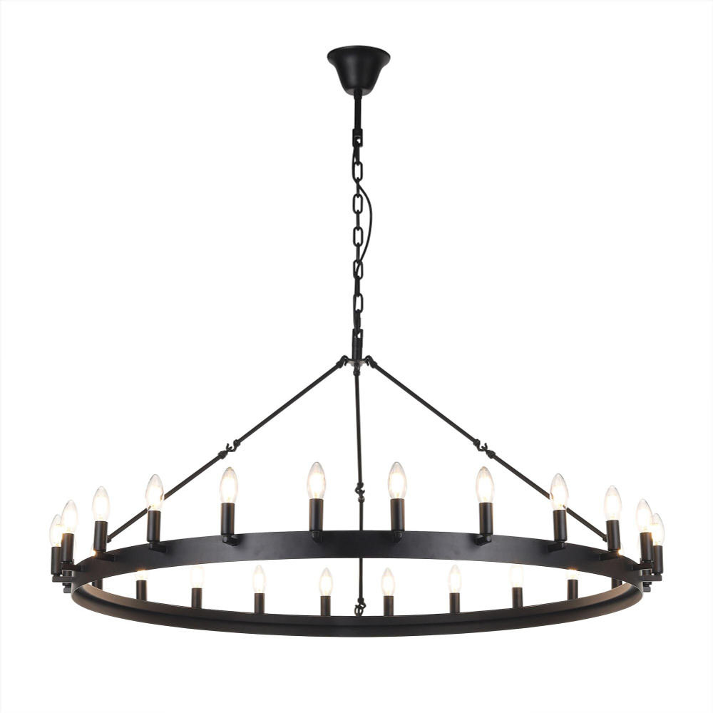 Citilux Смитсон CL470124 Люстра замковая подвесная Чёрная