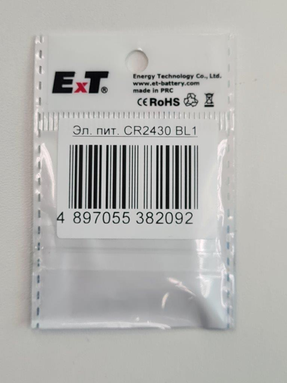 Элемент питания ET CR2430 PK1