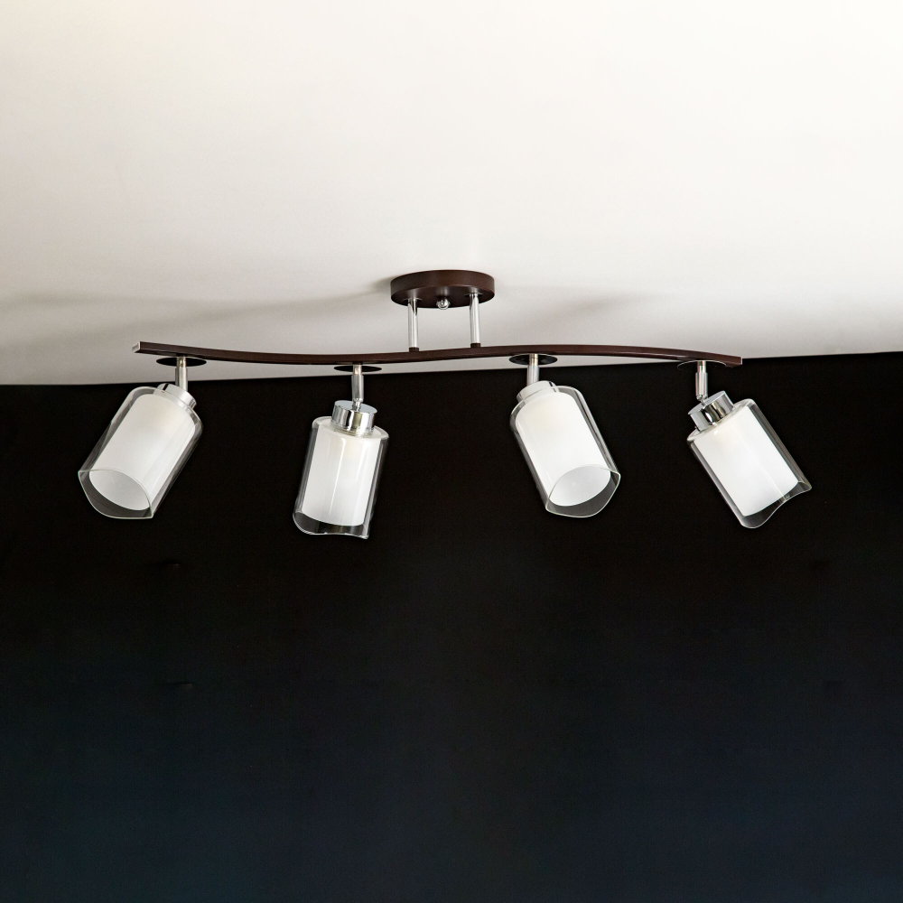 Citilux Фортуна CL156142 Люстра с поворотными плафонами Венге Хром