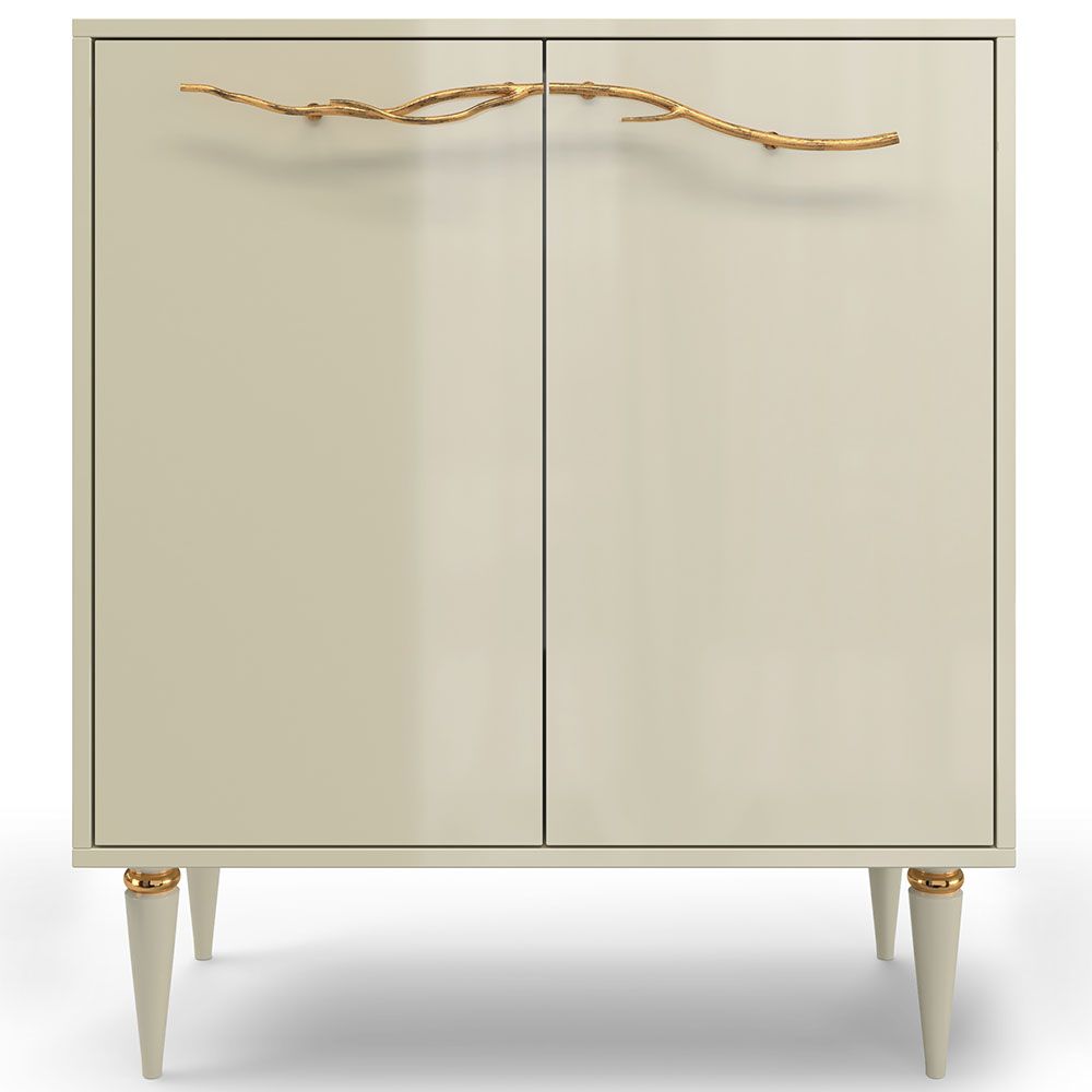 Комод Арт Колор Классик Голд с 2 полками Серый шелк