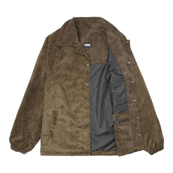 Куртка Коуч Вельвет лайт на подкладе хаки - фото 2