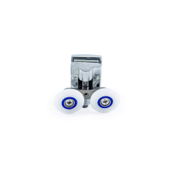 Купить Ролик нижний Ø 25 мм кнопочный, двойной металлический для душевой кабины DC 1027 не дорого в Краснодаре