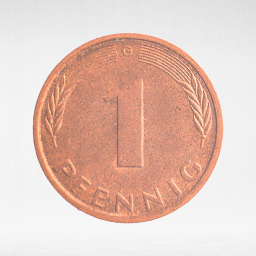 Germany, 1 Pfennig, 1993, (Karlsruhe Mint - "G"), VF