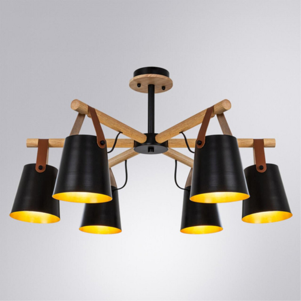 Люстра на штанге Arte Lamp A7032PL-6BK
