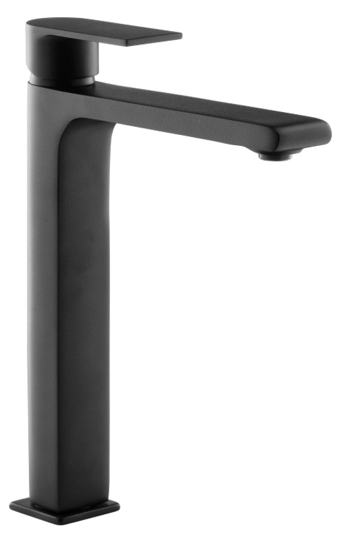 Смеситель для раковины - чаши Azario DELANO высокий, черный матовый (AZ-158445524)