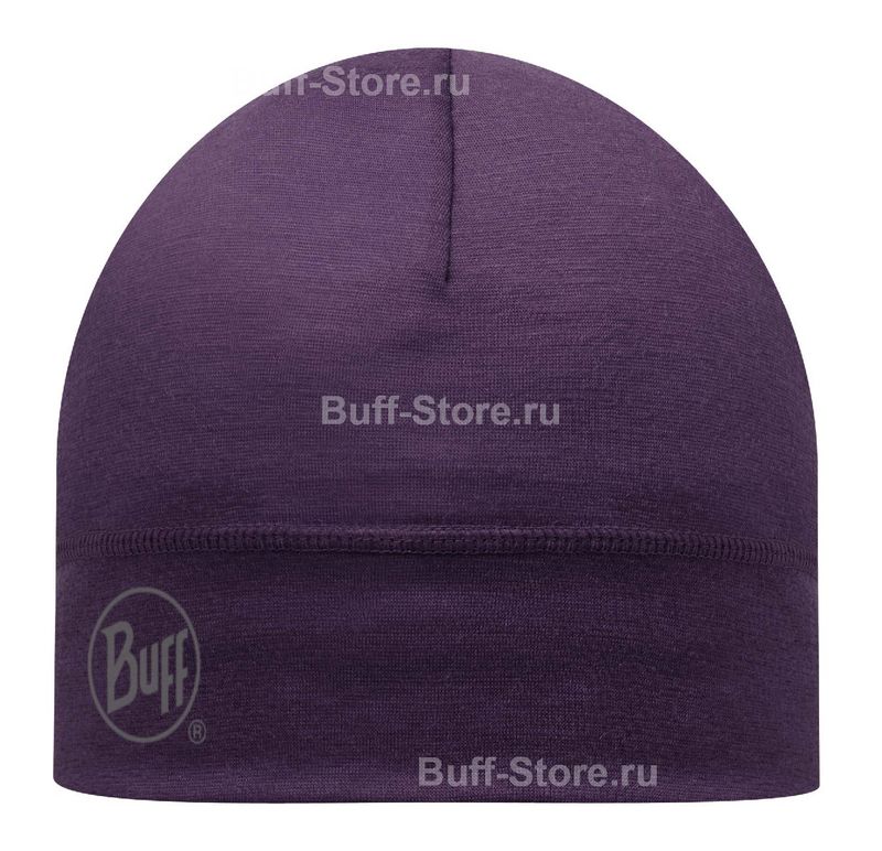 Тонкая шерстяная шапка Buff Plum Фото 1