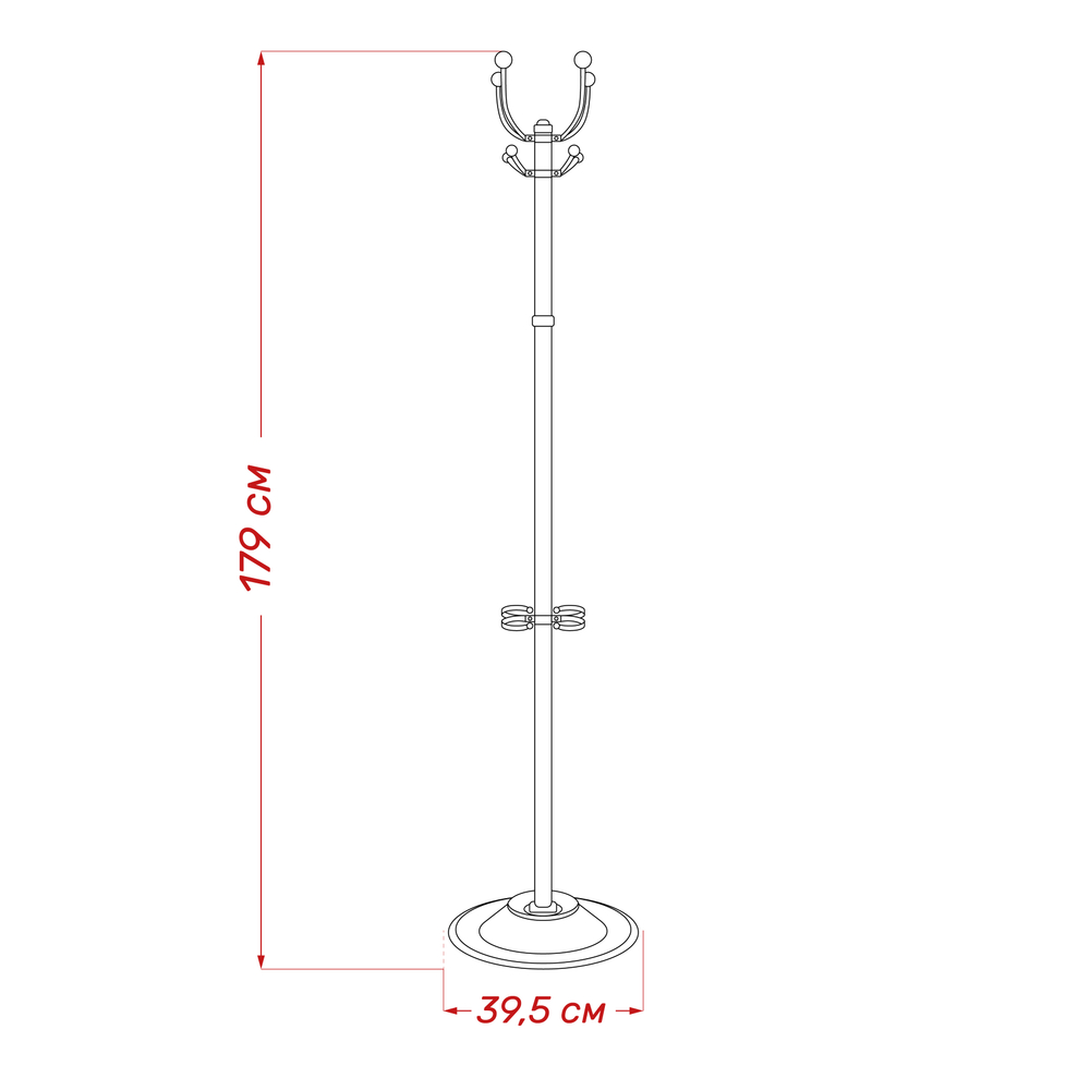 Вешалка напольная Leset Квадро-1