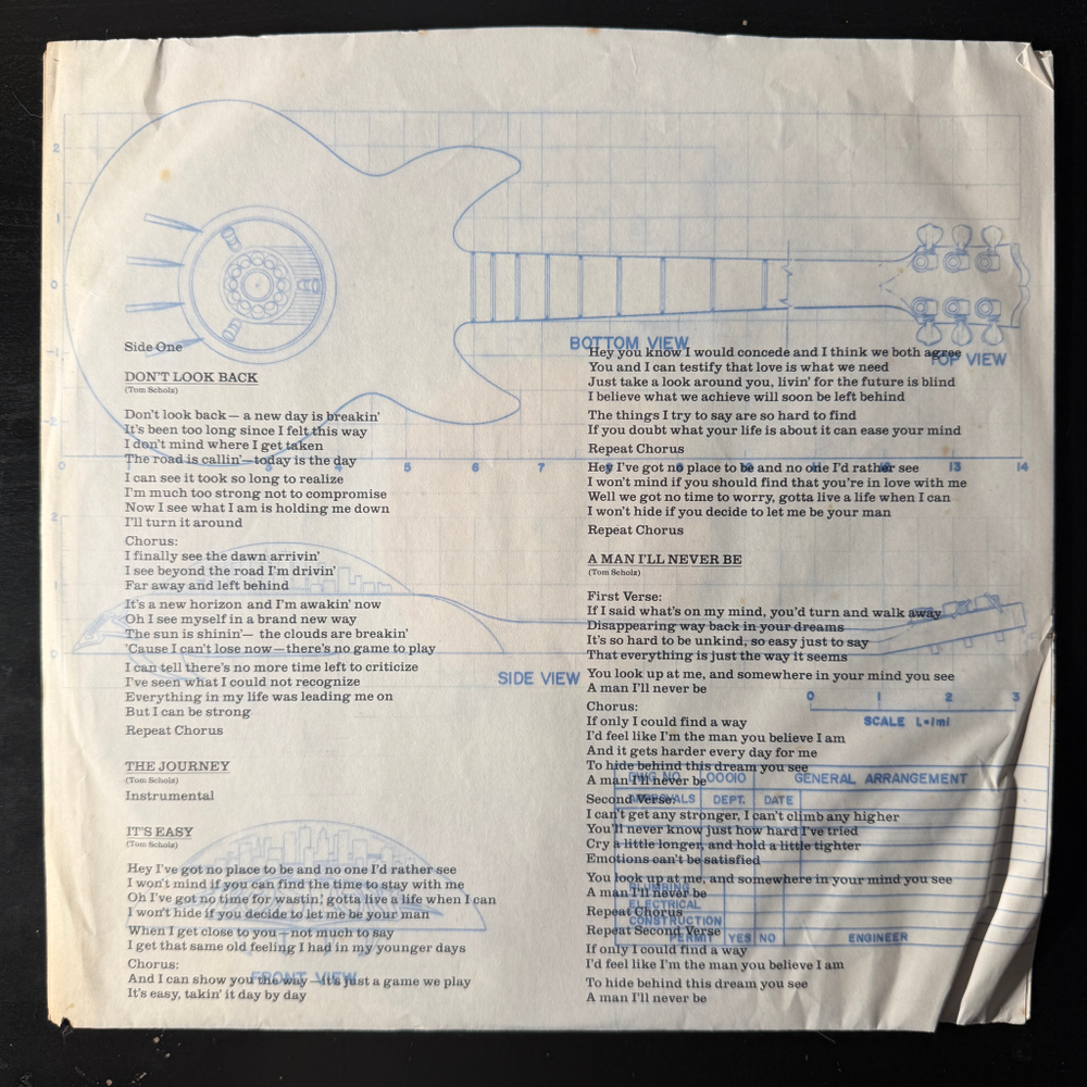 Boston ‎– Don't Look Back (США 1978г.)