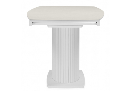 Керамический стол Woodville Фестер 140(180)х80 carmen light grey, белый