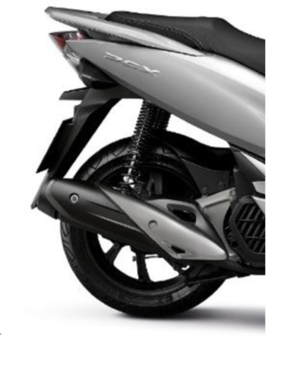 42650-K97-T00ZA. WHEEL SUB ASSY., RR. *NH303M*. rear wheel Honda PCX. (NH303M MAT AXIS GRAY METALLIC)