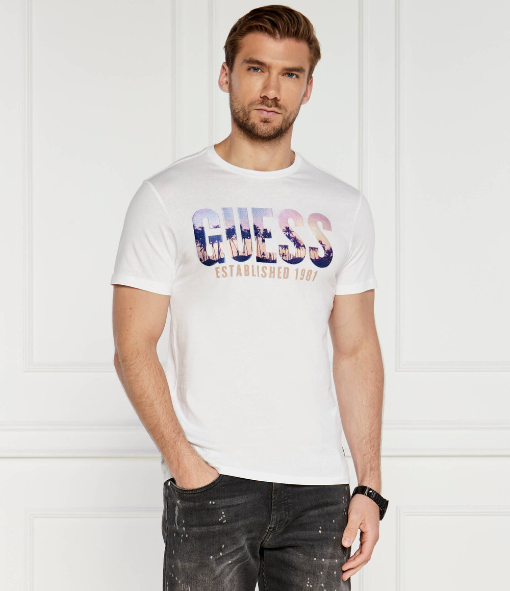 Футболка CITY OF PALMS GUESS - белый(M4YI83 K9RM1)