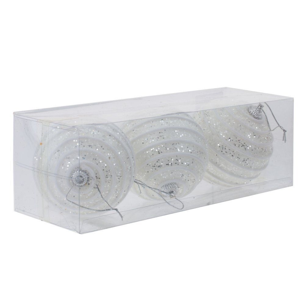 GAEM Набор из 3шт Украшение новогоднее "Шар", D 8 см, L23,5 W8 H8 см