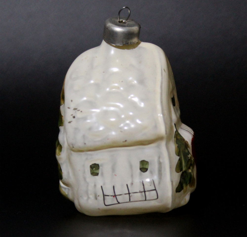 Ёлочная игрушка "Избушка", "домик" СССР