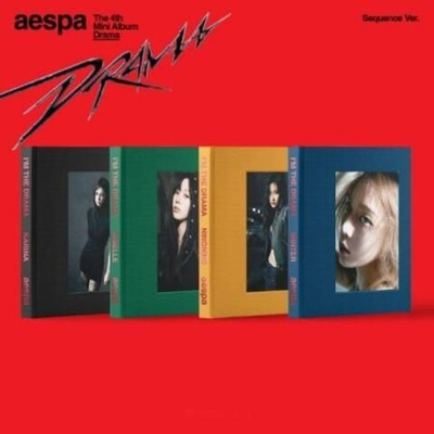Альбом AESPA - Drama 4th Mini Album SEQUENCE Version 4 Cover SET