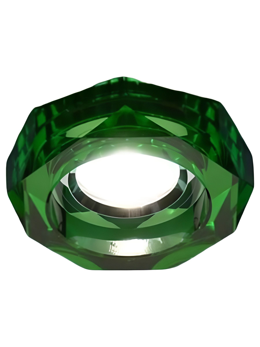 Точечный светильник Electrostandard 9120 зеленый/серебро