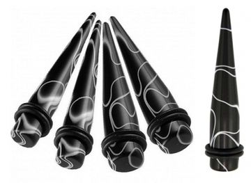 Растяжка акриловая прямая (мрамор/черная)