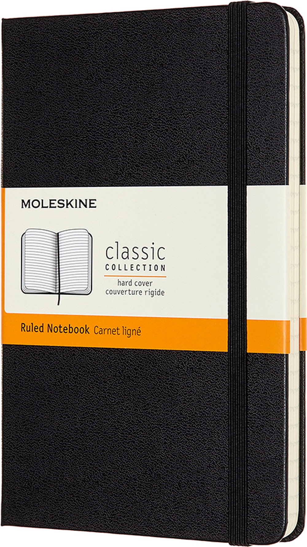 Блокнот Moleskine, Classic M, A5, в линейку, чёрный
