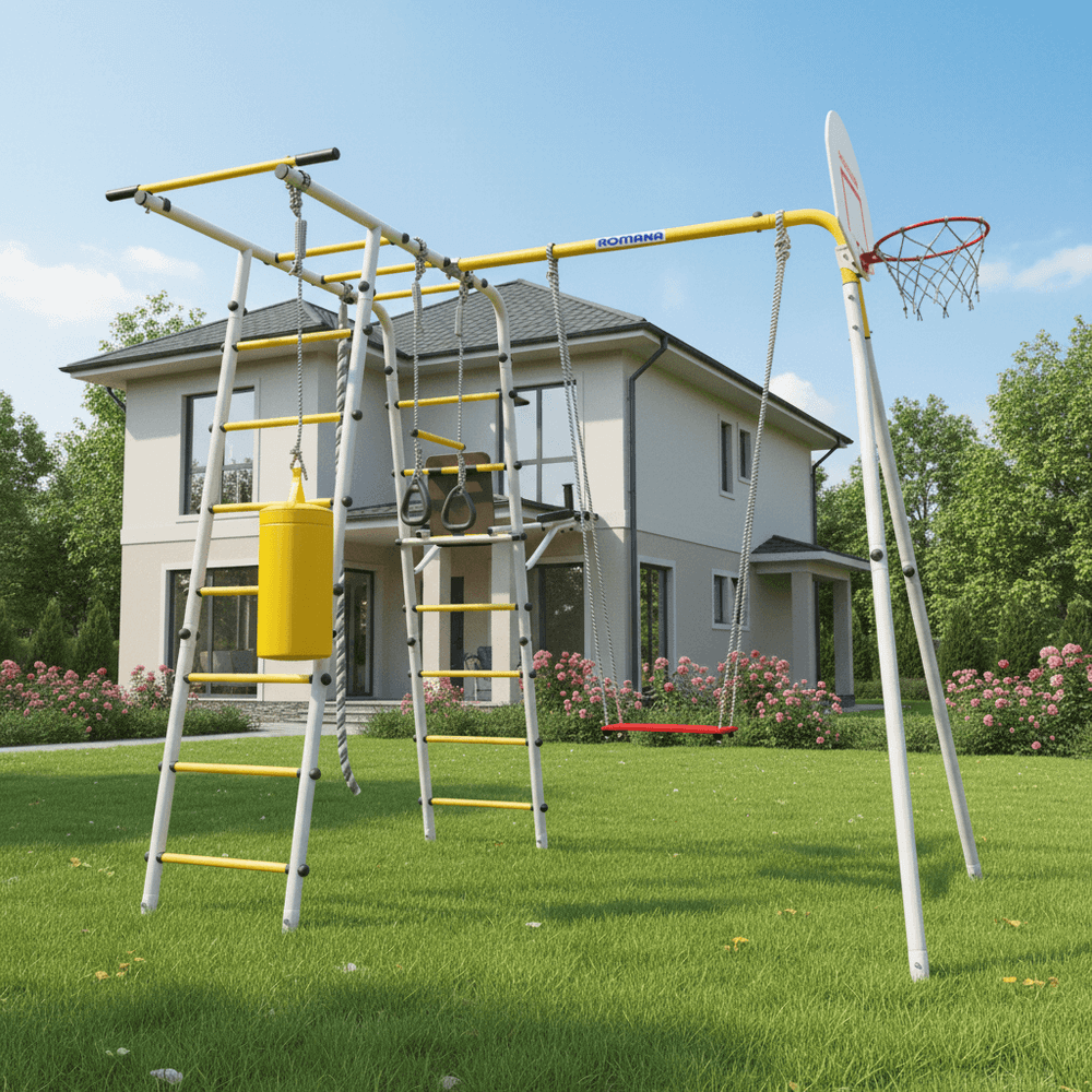 ROMANA Спорт (желтый/серый) (с качелями гнездо)